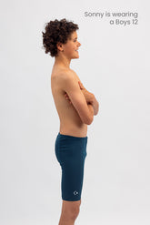 Boys Swim Jammer - Chlorine Resistant Swimwear - Basic Dark Teal